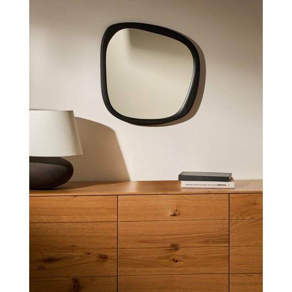 Puidust raamiga seinapeegel 45,5x47 cm Alura - Kave Home-image-1