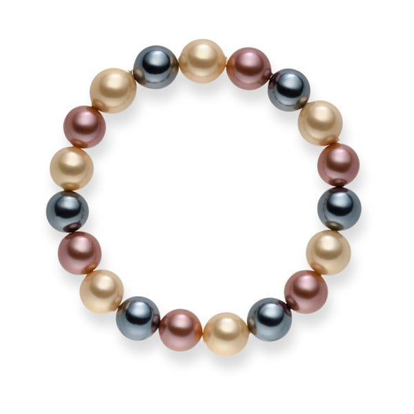 Perlový náramek Nova Pearls Copenhagen Renee Ivory, 19 cm