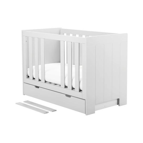 Valge voodi, 120 x 60 cm Calmo - Pinio-image-3