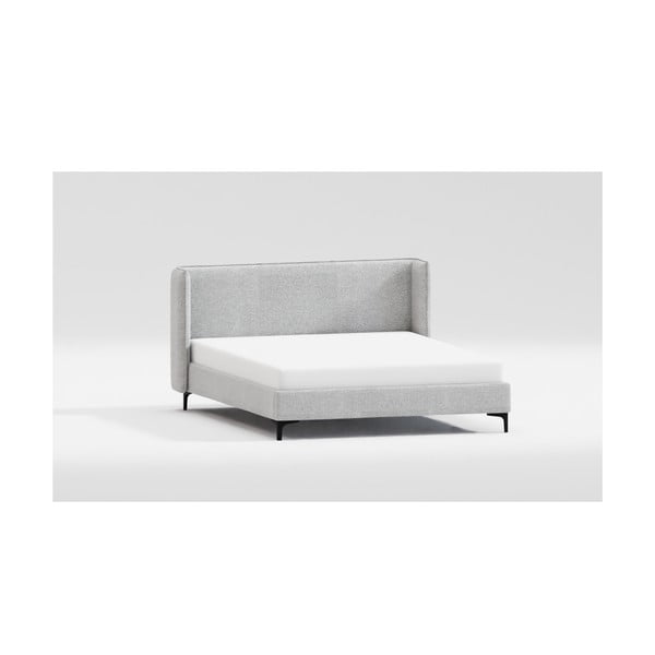 Hall polsterdatud kaheinimesevoodi koos voodipõhjaga 160x200 cm Basti - Ropez-image-3