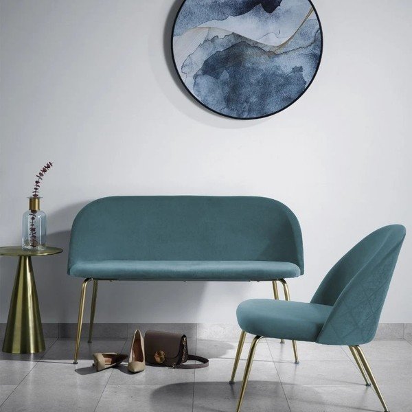 Alumiiniumist ümmargune küljelaud ø 39 cm Rhet - Kave Home-image-1