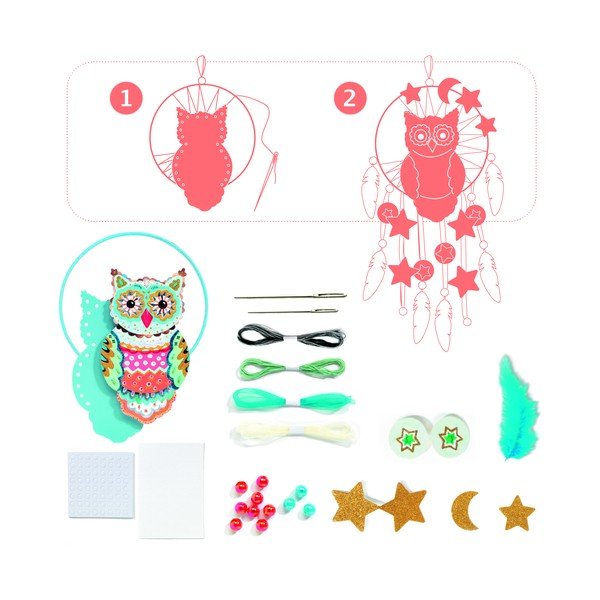 Komplekt Owl Dreamkeeper'i valmistamiseks - Djeco-image-2