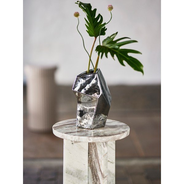 Hõbedast keraamilist vaasi (kõrgus 23 cm) Dimona - Bloomingville-image-1