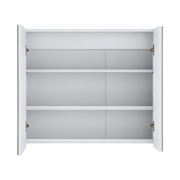 Valge seinakapp peegliga , 80 x 70 cm Wisla - Støraa-image-2