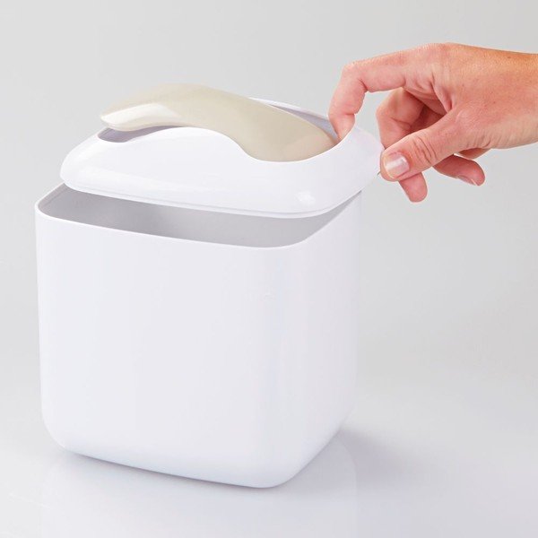 Bílý koš na drobný odpad InterDesign Una-image-1