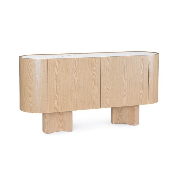 Helenaturaalne tammeimitatsiooniga kummut, 160x80,5x45,5 cm Otilia – Bizzotto