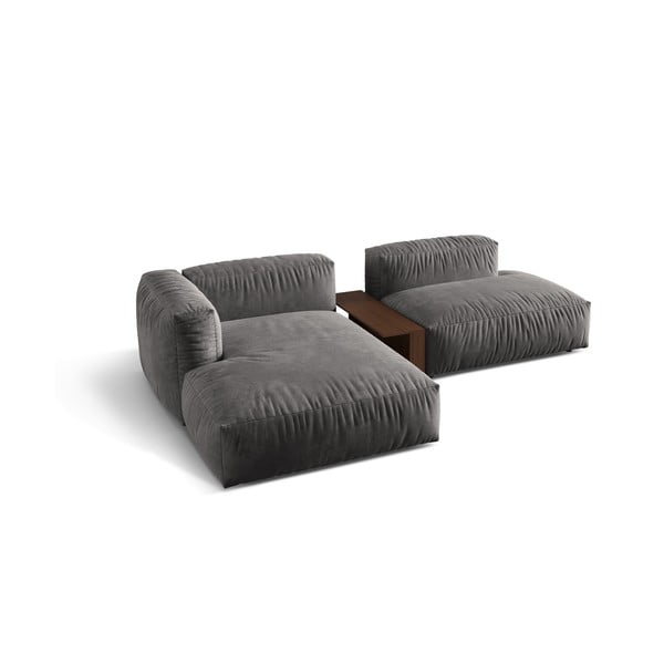 Hall bukleekangast modulaarne nurgadiivan (vasak nurk) Martina - Micadoni Home-image-2