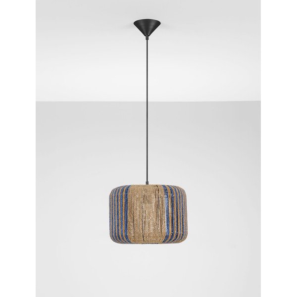 Sinine/naturaalne köiest ripplamp ø 33 cm Abby - Nova Luce-image-3