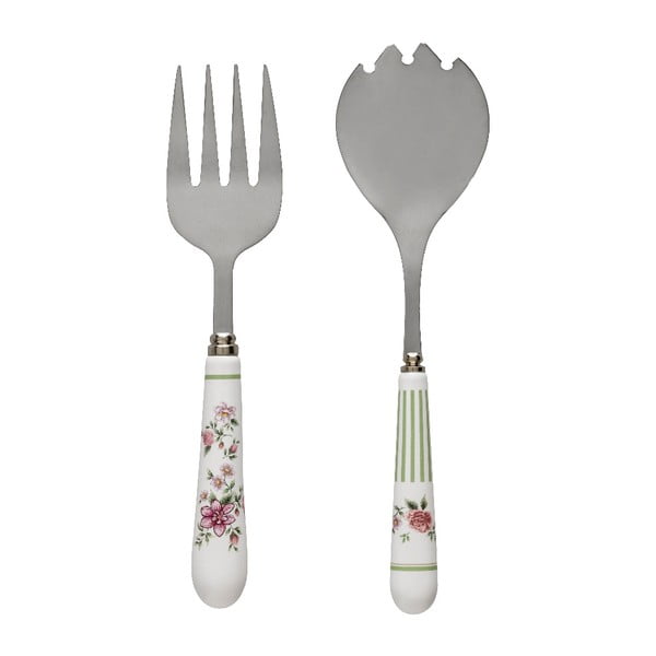 Keraamilise käepidemega kahvli ja spaatli komplekt Nonna Rosa - Brandani