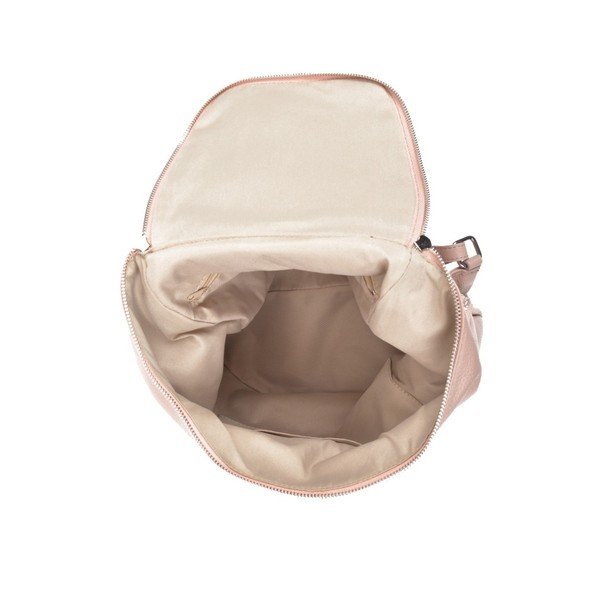 Růžový kožený batoh Luisa Vannini Kuhma-image-3