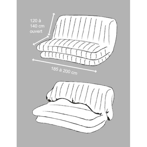 Helehall 3-kohaline veniv diivanikate Essentiel - douceur d'intérieur-image-2