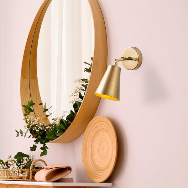 Kuldne seinavalgusti ø 10 cm Evander - Opviq lights-image-1