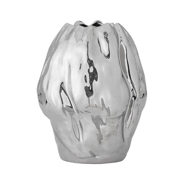 Hõbedane kivikeraamikast vaas (kõrgus 29 cm) Bobby - Bloomingville-image-3