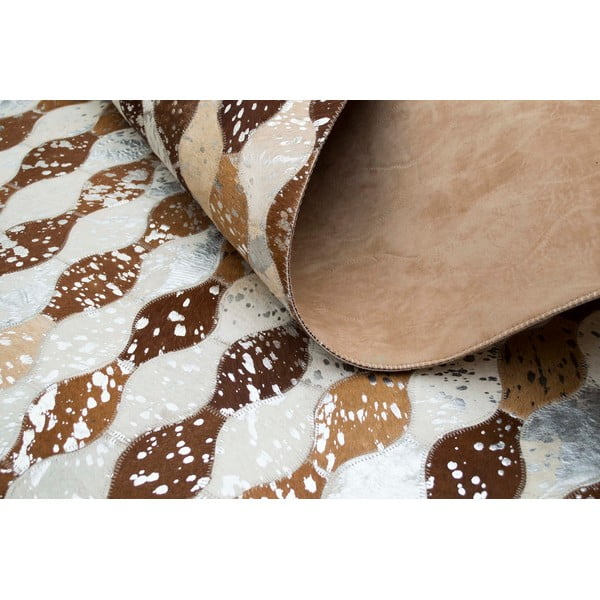 Koberec z pravé kůže Sao Paulo Sparkle, 140x200 cm-image-1