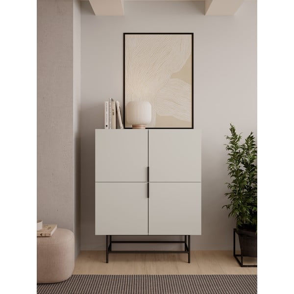 Kreem kapp 100x128 cm Eldia - Marckeric-image-1