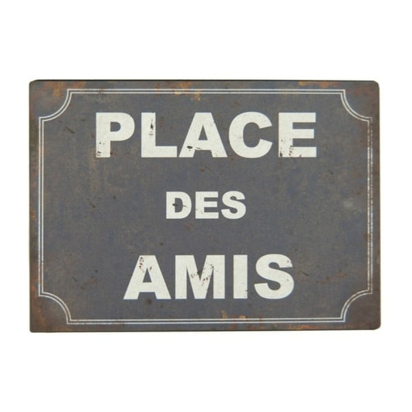 Metallist silt 21x15 cm Place des Amis – Antic Line