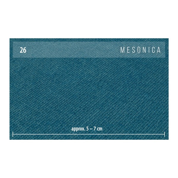 Modrá rohová pohovka s kovovými nohami MESONICA Puzo, levý roh-image-4