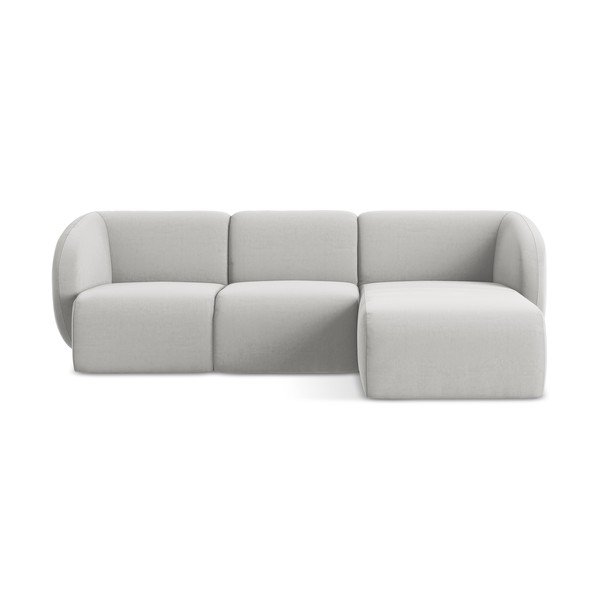 Helehall sametist nurgadiivan (parem nurk/diivanvoodiga) Lani - Makamii