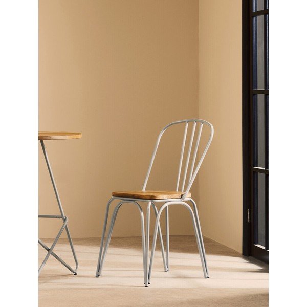 Hall/naturaalne jalakaspuidust söögitool District - Premier Housewares-image-1