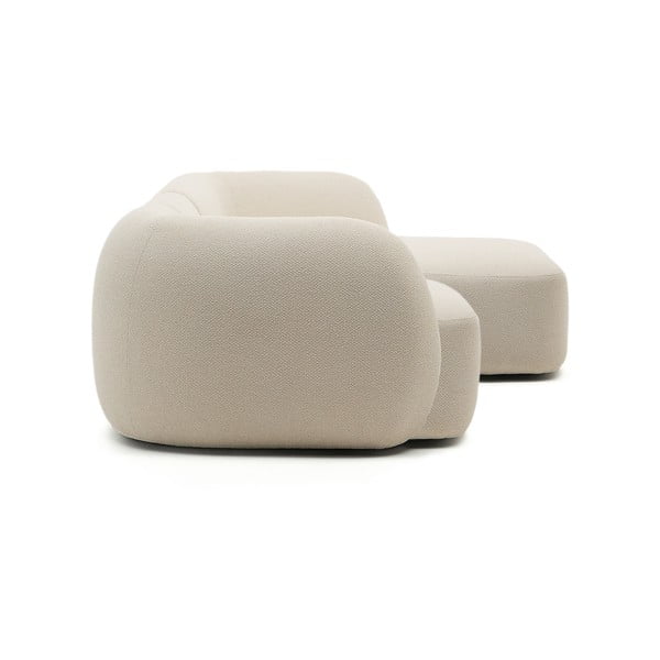 Kreem šenillist nurgadiivan (parem nurk) Martina - Kave Home-image-3