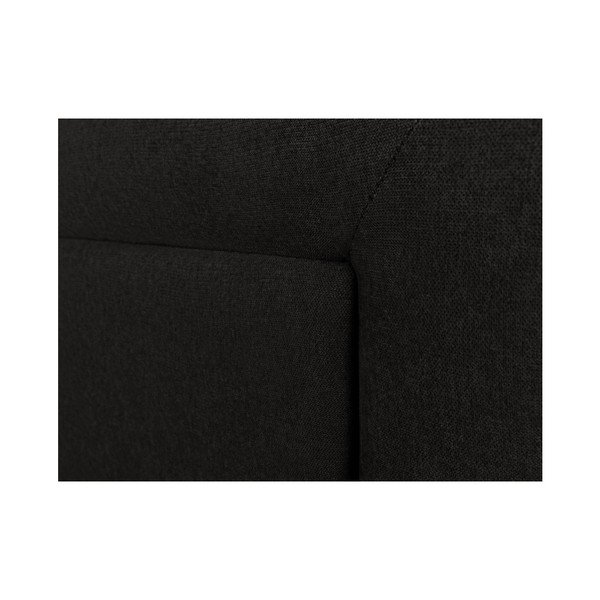 Černé čelo postele Mazzini Sofas Ancona, 200 x 120 cm-image-2