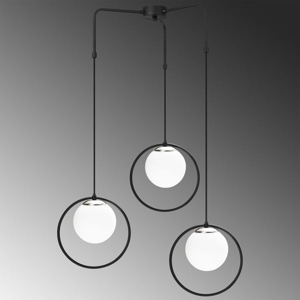 Mustast metallist rippvalgusti Opviq lights Nazarios - Opviq lights-image-2