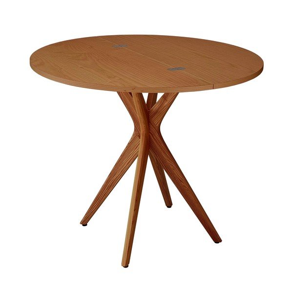 Saarespooniga ümmargune kokkupandav söögilaud 45x90 cm Jubi - Ragaba-image-2