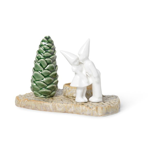 Jõuluküünla hoidja Jõulusuudlus, pikkus 17 cm Christmas Tales - Kähler Design-image-3