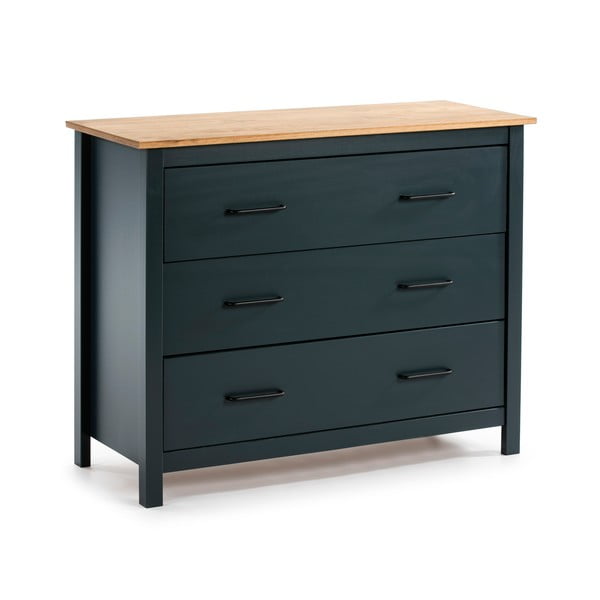 Tumesinine männipuidust kummut 100x80 cm Miranda – Marckeric-image-2