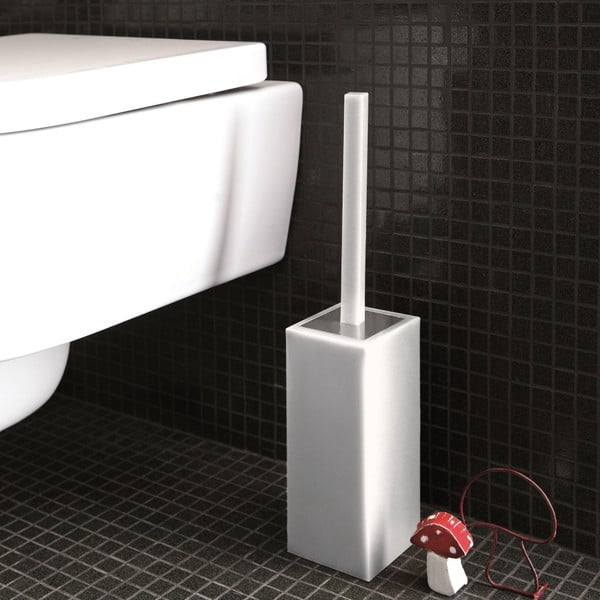 Nerozbitný toaletní kartáč Portascopino, bílý