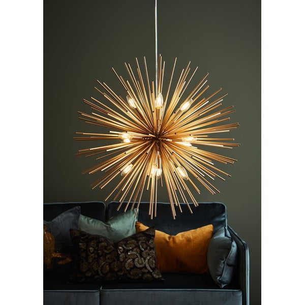 Kuldset värvi ripplamp metallist varju 72x72 cm Soleil - Markslöjd-image-2
