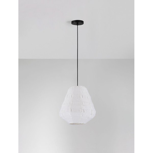 Valge linane ripplamp ø 36 cm Linnet - Nova Luce-image-2