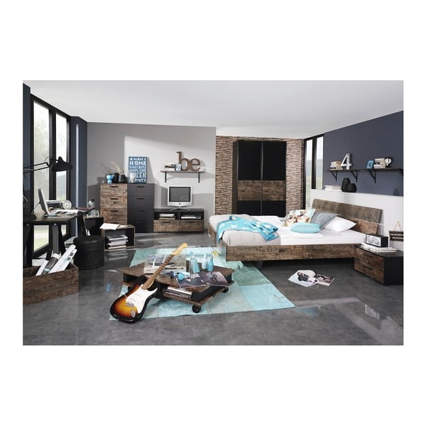 Noční stolek se 3 zásuvkami Rauch Sumatra-image-2