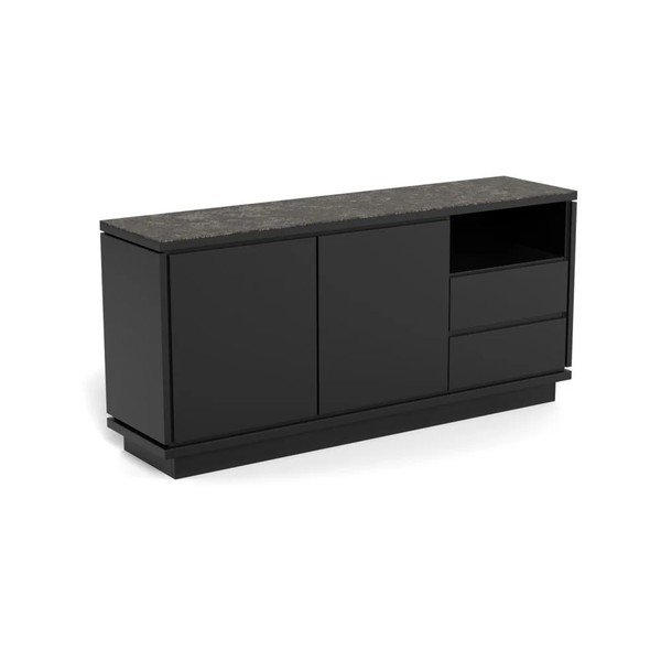 Must MDF-ist kummut 160x75x40 cm Tribeca - Actona