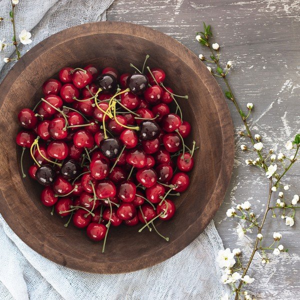 Naturaalset värvi puidust kauss ø 30 cm Mango - Orion-image-1