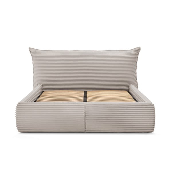Beež polsterdatud kaheinimesevoodi koos voodipõhja ja panipaigaga 180x200 cm Jade - Bobochic Paris-image-4