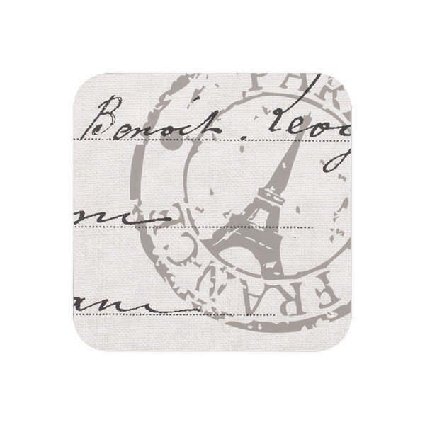 Sada 4 podtácků Paris Stamp-image-1