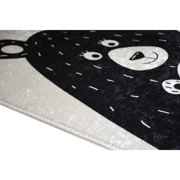 Must-valge pestav laste vaip 100x160 cm Bear Family - Vitaus-image-2