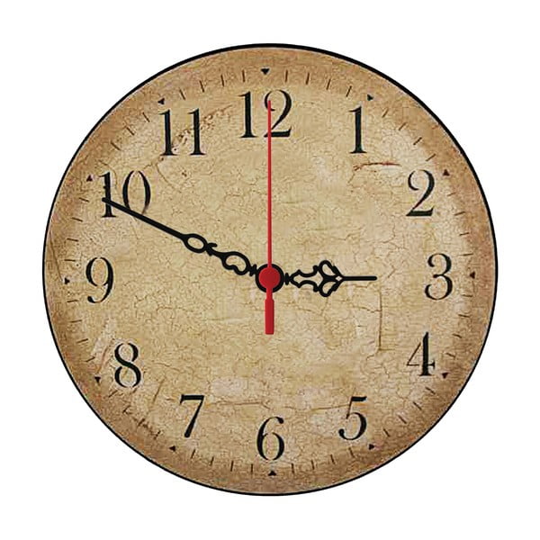 Nástěnné hodiny Beige Times, 30 cm