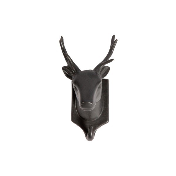 Černá porcelánová závěsná dekorace WOOOD Nona Deer