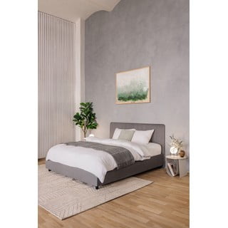 Hall polsterdatud kaheinimesevoodi koos madratsi, voodipõhja ja panipaigaga 180x200 cm Myra Slim Line - Bonami Selection