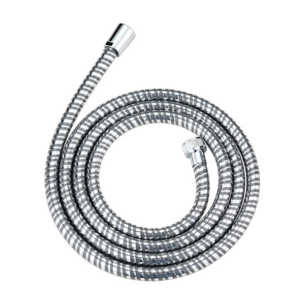 Voolikuga dušikäpp, läikiv hõbedane Basic Line - Wenko-image-2