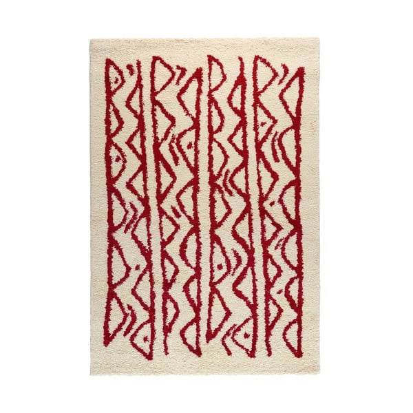 Kreemjas ja punane vaip Morra, 160 x 230 cm - Bonami Selection