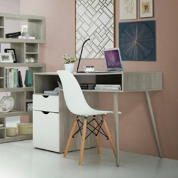 Töölaud tammepuust 55x120 cm Scandi - Støraa-image-1