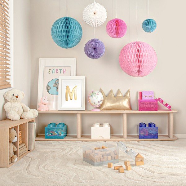 Lilla plastikust laste hoiukast 25x25x18 cm - LEGO®-image-1