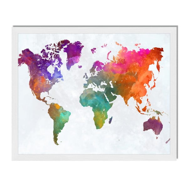 Obraz v rámu Liv Corday Scandi Colorful World, 40 x 50 cm