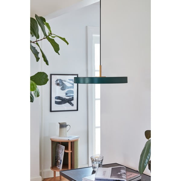 Tumeroheline LED rippvalgusti metallist lambivarjuga ø 31 cm Asteria Mini - UMAGE-image-4