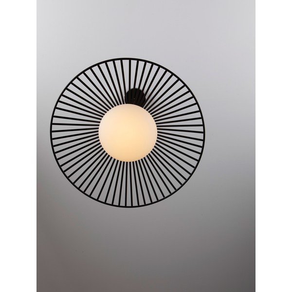 Matt must metallist LED-ripplamp klaasist varjuga, ø 50 cm Brume - Nova Luce-image-2