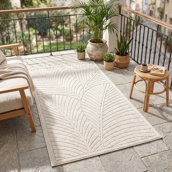 Kreemikas sise- ja välistingimustes kasutatav jooksja 80x250 cm Nova 1203 - Ayyildiz Carpets-image-1