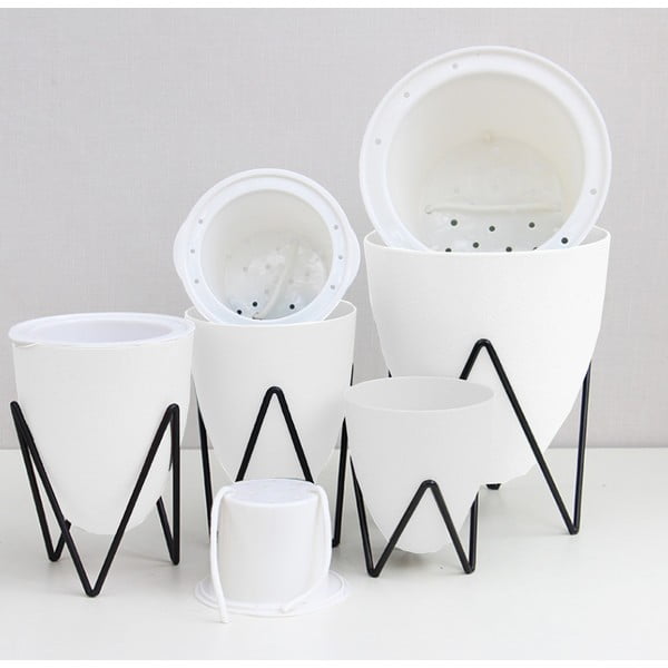 Valge isevoolav pott, ø 19 cm Poppy - Tomasucci-image-2